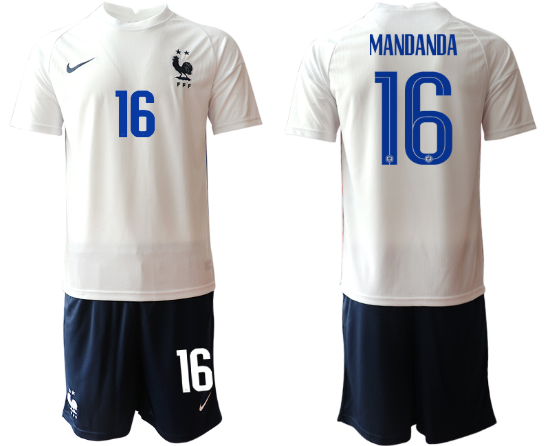 Men 2021 France away #16 soccer jerseys->france jersey->Soccer Country Jersey